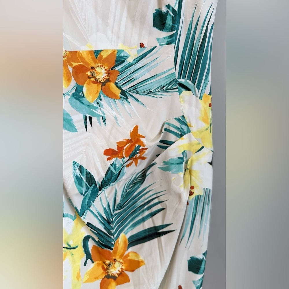 Karen Millen Sleeveless Floral Tropical Print Sheath Dress Size US10 1818 - Picture 5 of 13